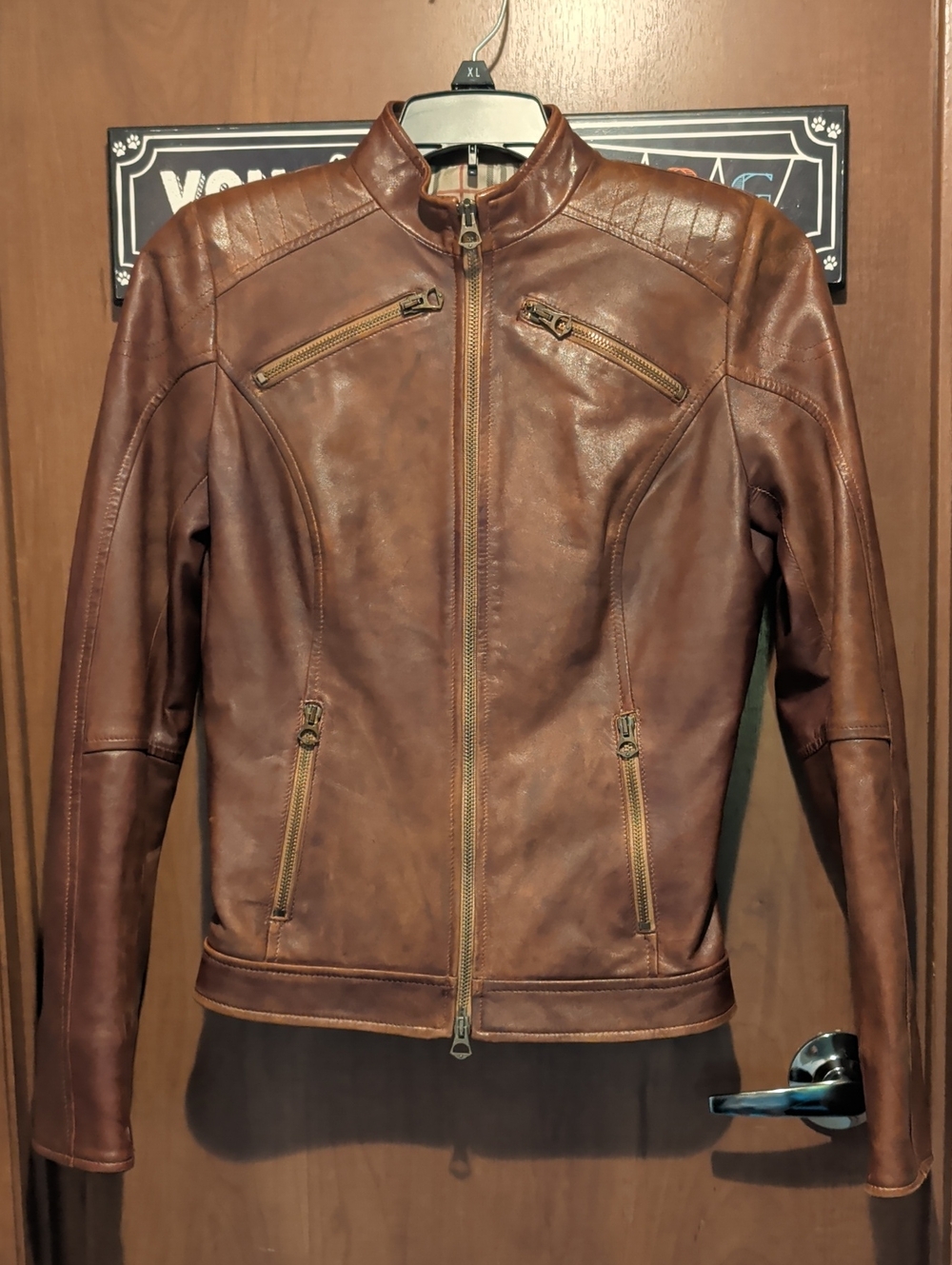 Leather Factory Women's Brown Leather Jacket - Alta Moda In Pelle